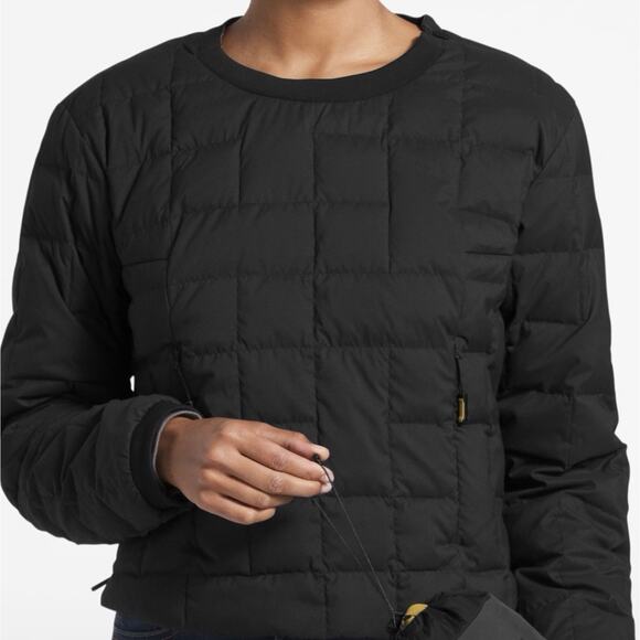 North Face Black Cryos 800 Down Cagoule Pullover Jacket Snowboard CREW Top XS - Picture 6 of 6